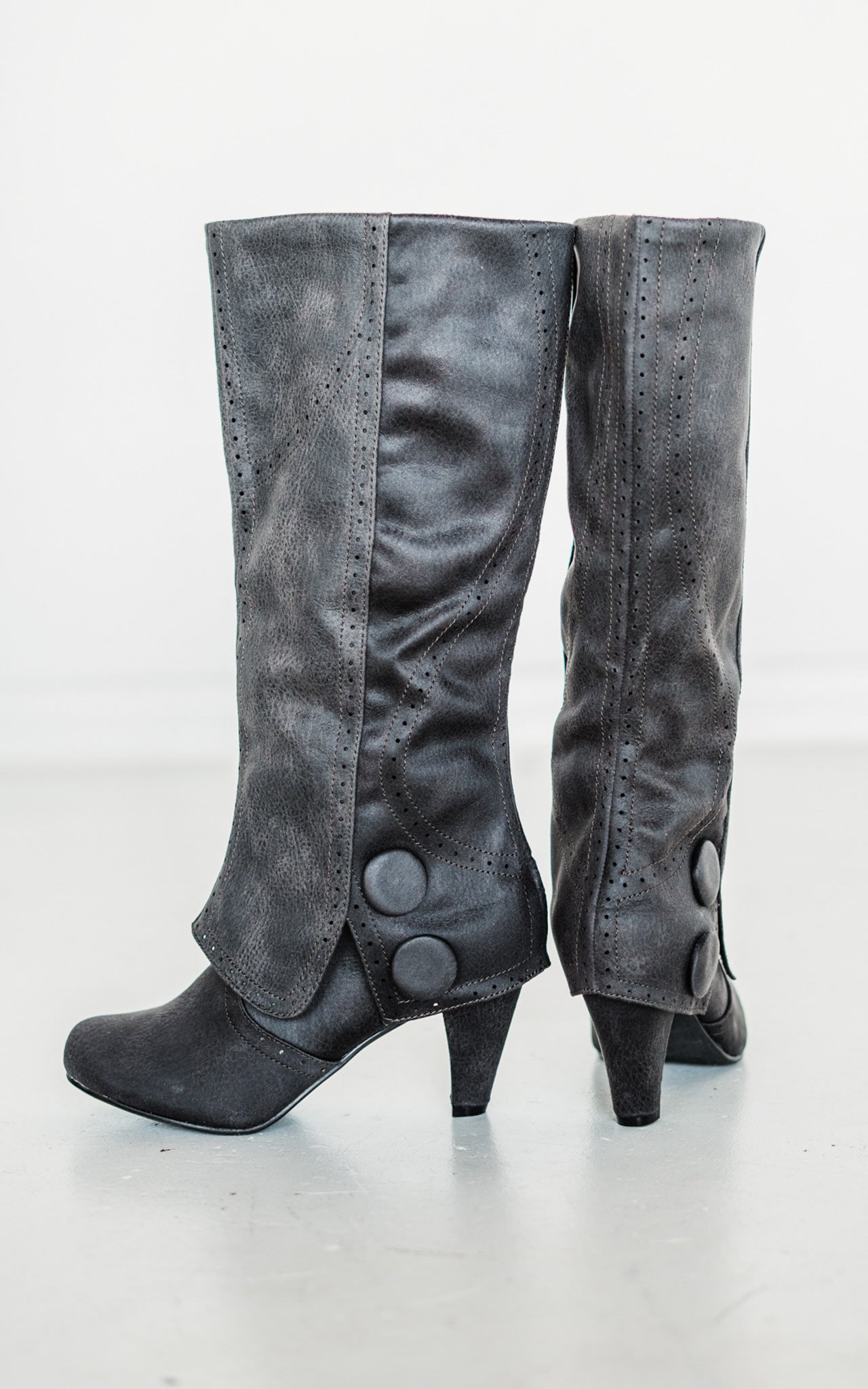 B Dad Boots in Grey - Glamourous Grace