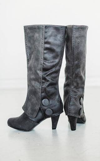 B Dad Boots in Grey - Glamourous Grace