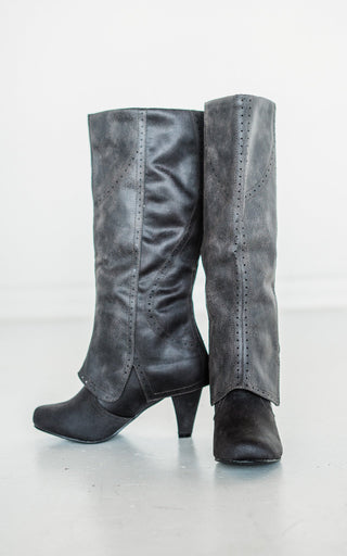 B Dad Boots in Grey - Glamourous Grace