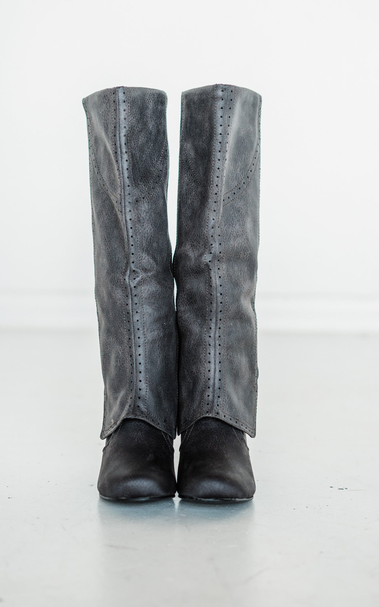 B Dad Boots in Grey - Glamourous Grace