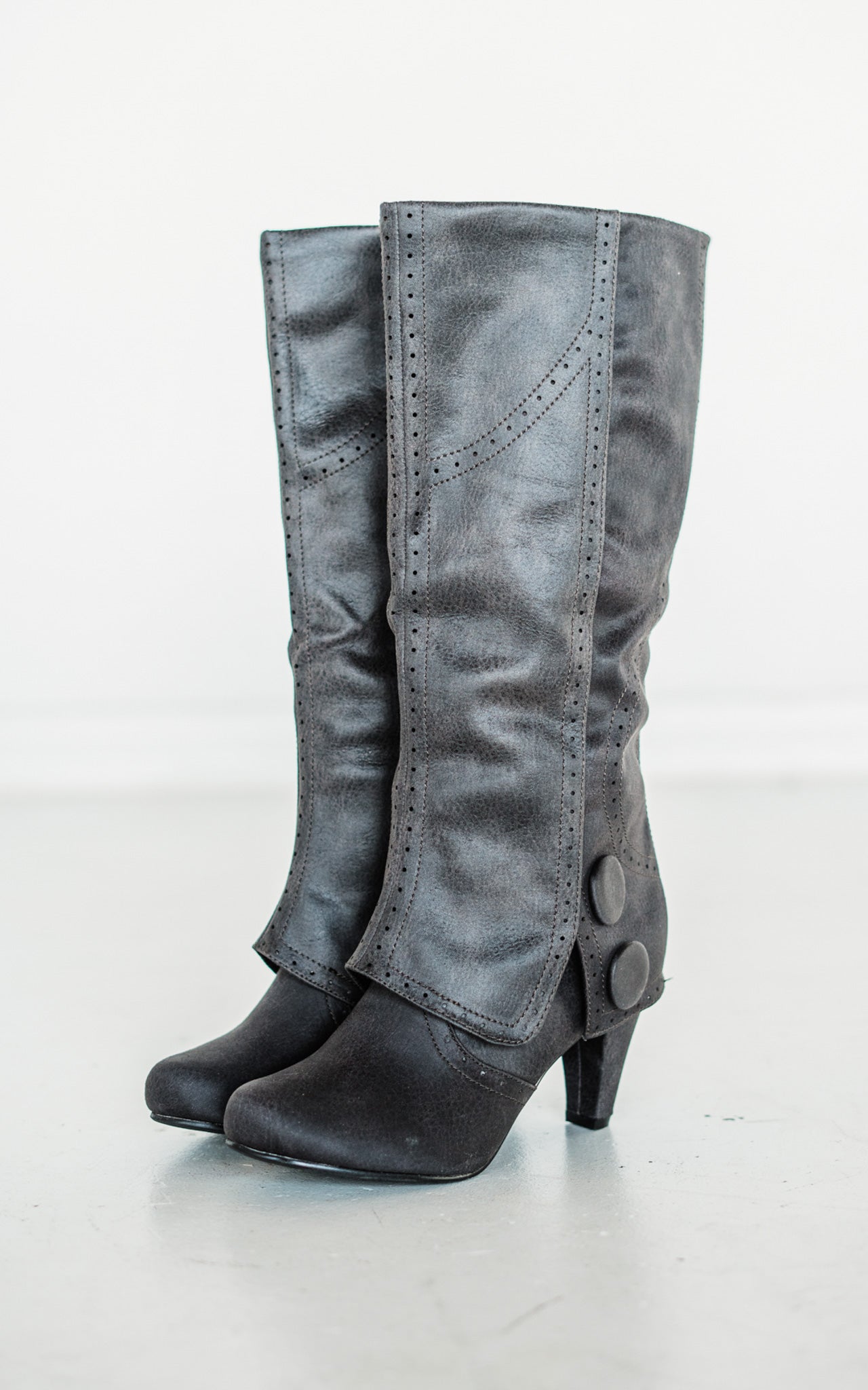 B Dad Boots in Grey - Glamourous Grace