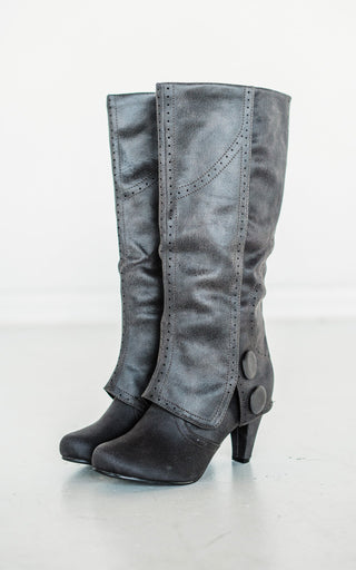 B Dad Boots in Grey - Glamourous Grace