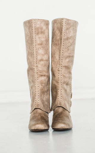 B Dad Boots in Taupe - Glamourous Grace