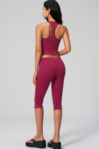 The Revive Crop Top Capri Leggings 2-Piece Set