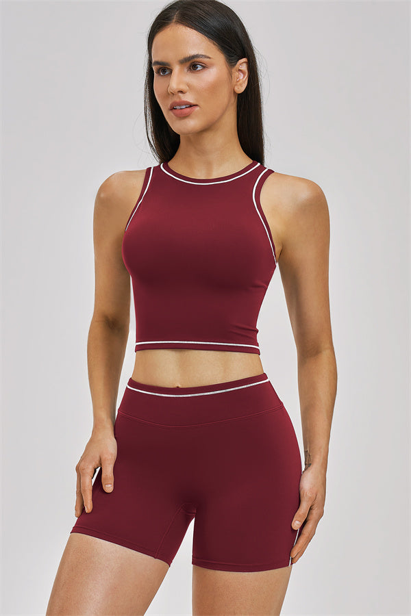 The Unbound Crop Top Shorts 2-Piece Set - Glamourous Grace