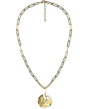 Beach Tag Charm Necklace – 18k Gold Plated - Glamourous Grace