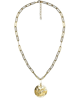 Beach Tag Charm Necklace – 18k Gold Plated - Glamourous Grace