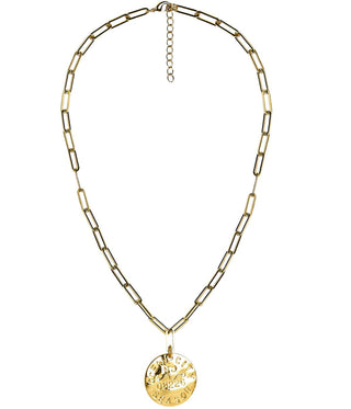 Beach Tag Charm Necklace – 18k Gold Plated - Glamourous Grace