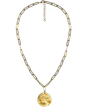 Beach Tag Charm Necklace – 18k Gold Plated - Glamourous Grace