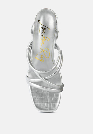 Beam Tips Strappy Chunky Platform High Heel Sandals - Glamourous Grace