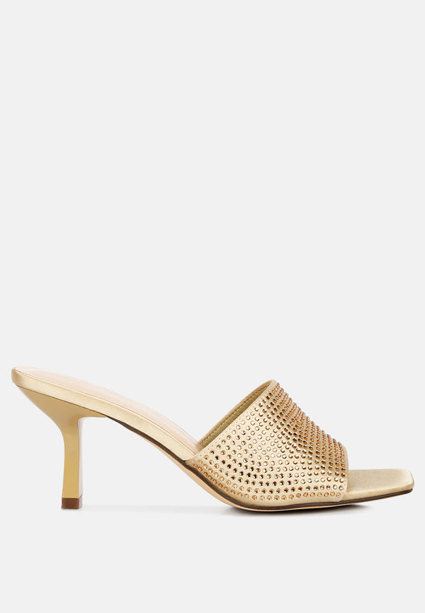Beatrice Heat Set Mid Heel Sandals - Glamourous Grace