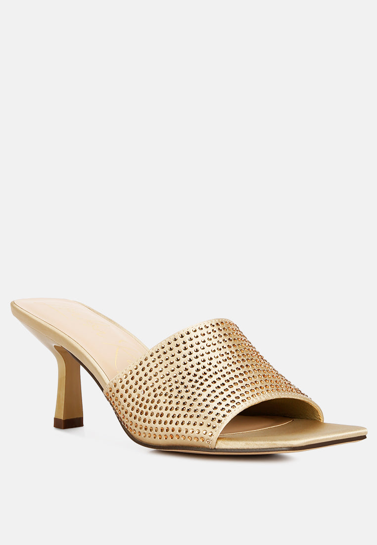 Beatrice Heat Set Mid Heel Sandals - Glamourous Grace