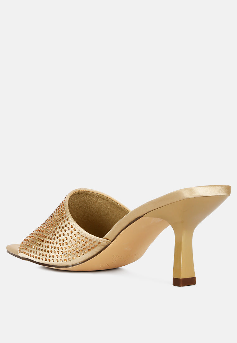 Beatrice Heat Set Mid Heel Sandals - Glamourous Grace