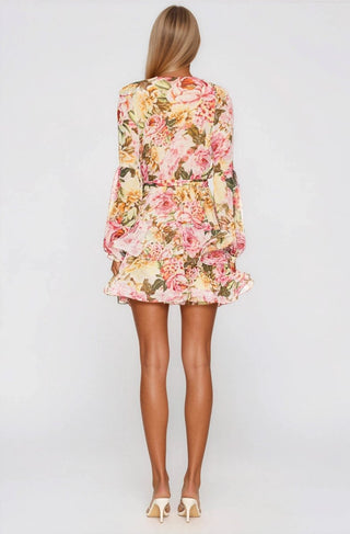 Bedouin Rose Mini Dress – Rose Floral (Final Sale) - Glamourous Grace