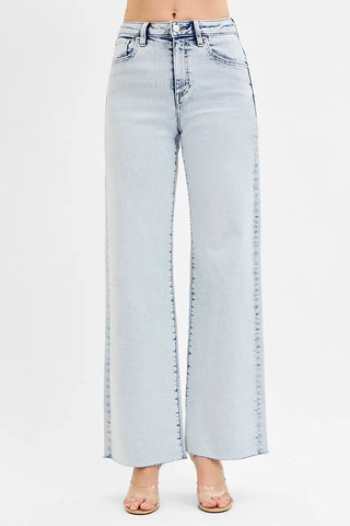 RISEN High Rise Wide Leg Jeans