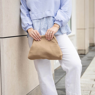 The Beige Everywhere Clutch - Glamourous Grace