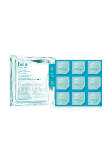 belif Super Drops Multi-7 Hyaluronic Frozen Serum 5ml*9 Capsules - Glamourous Grace