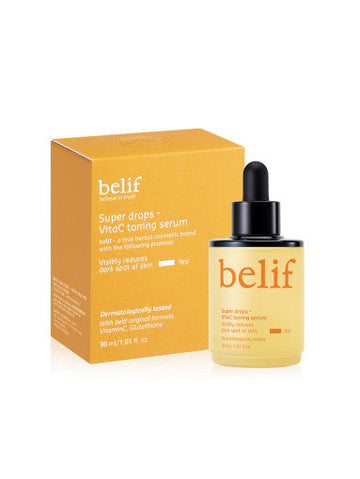 belif Super Drops VitaC Toning Serum 30ml - Glamourous Grace