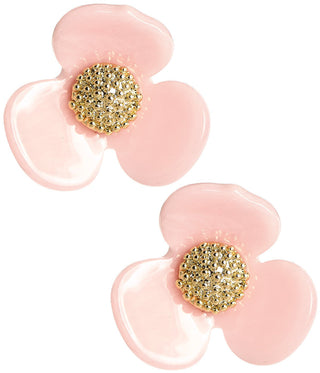 Bell Acrylic Flower Earring - Glamourous Grace