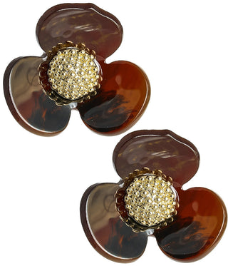 Bell Acrylic Flower Earring - Glamourous Grace