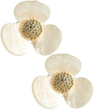Bell Acrylic Flower Earring - Glamourous Grace