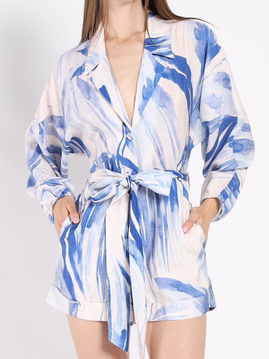 Belted Jumpsuit With a Print - Glamourous Grace