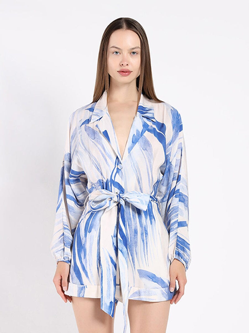 Belted Jumpsuit With a Print - Glamourous Grace