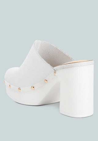 Benji Recycled Leather Clogs