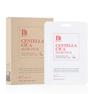 Benton Centella Cica Mask Pack 23g x 10ea - Glamourous Grace