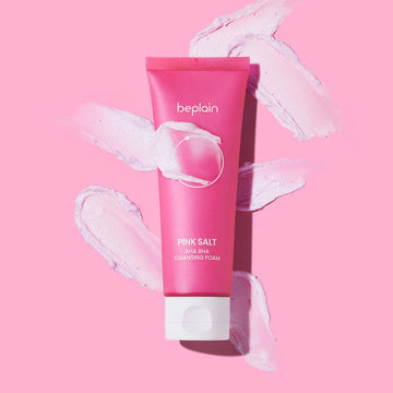 beplain Pink Salt AHA BHA Cleansing Foam 120ml - Glamourous Grace