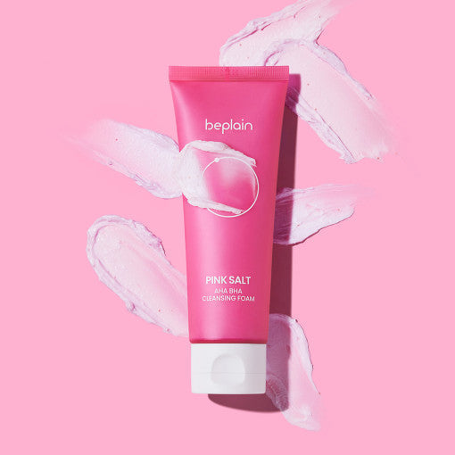 beplain Pink Salt AHA BHA Cleansing Foam 120ml - Glamourous Grace