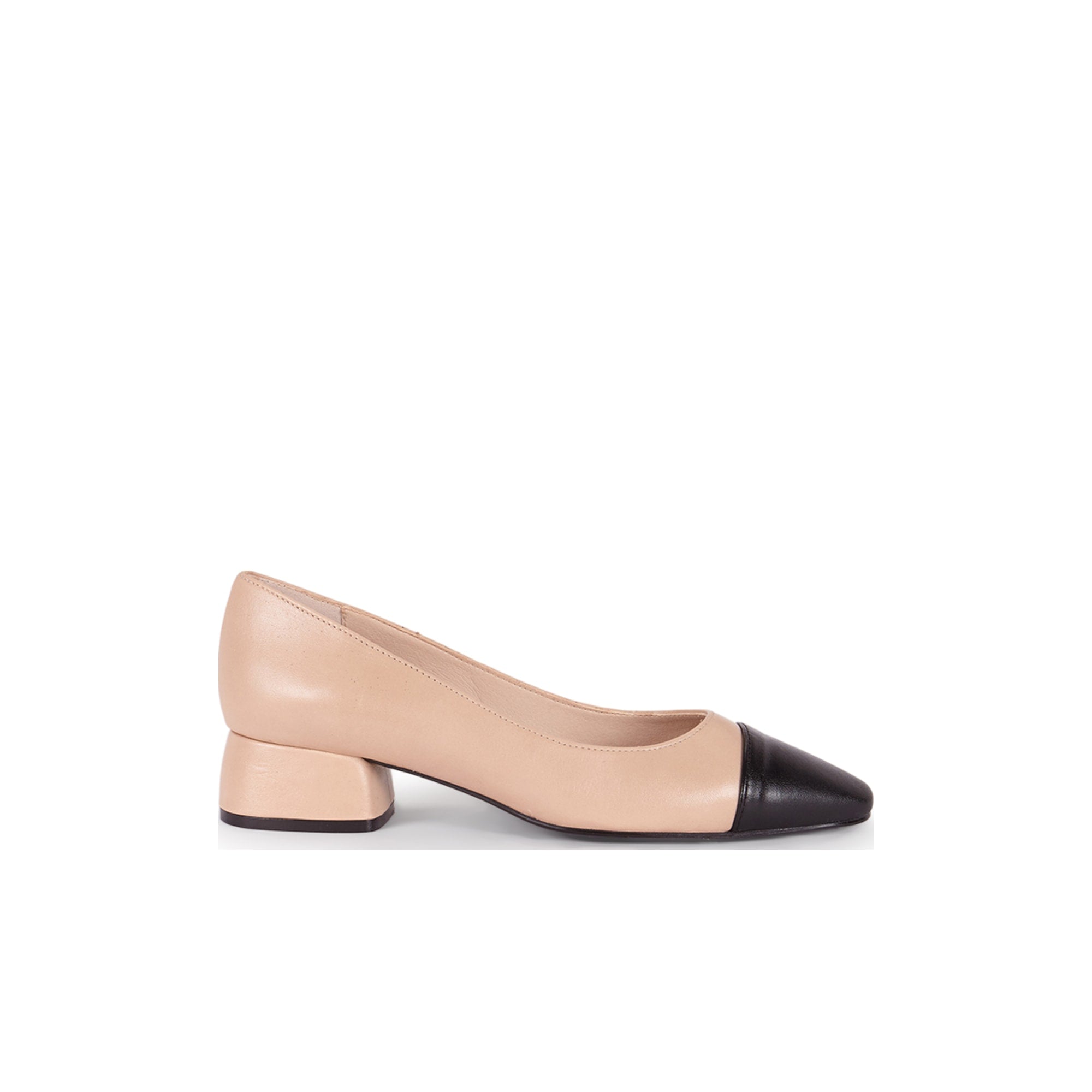 Berta Nude with Black Tip - Glamourous Grace
