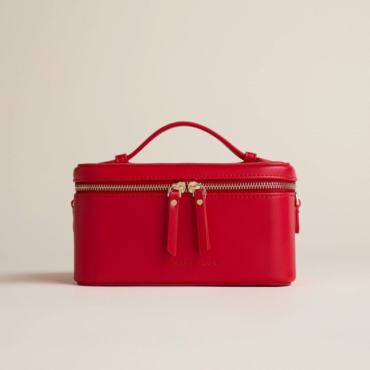 Jetsetter Train Case - Red - Luxury Travel Makeup Case