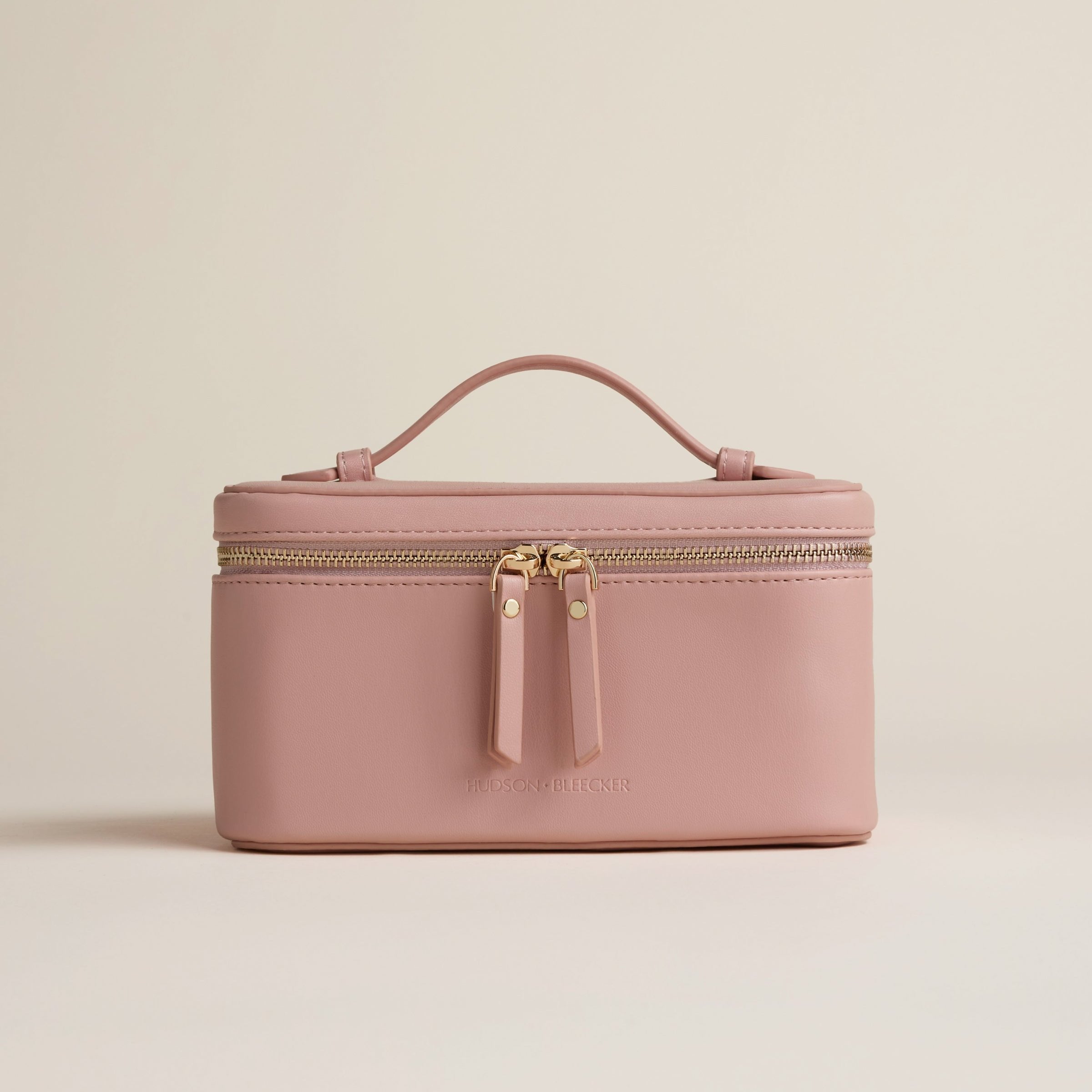 Jetsetter Train Case - Dusty Rose - Luxury Travel Makeup Case