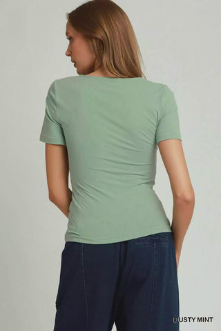 Umgee Sweetheart Neckline Front Double-Lined Top - Glamourous Grace