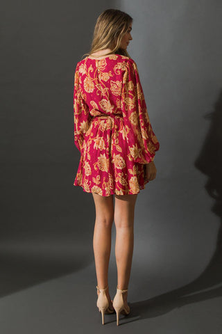 ONE THAT GOT AWAY WOVEN MINI DRESS - Glamourous Grace