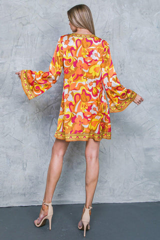 CAUGHT FEELINGS WOVEN MINI DRESS - Glamourous Grace