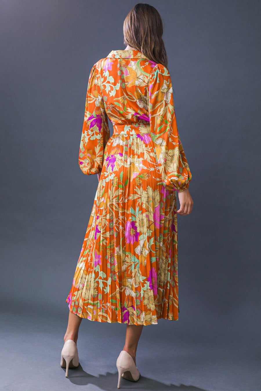 KEEP GETTING BETTER WOVEN MIDI DRESS - Glamourous Grace