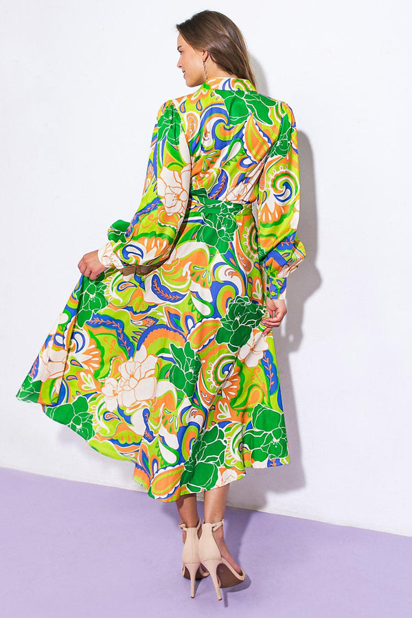 DESIRABLE STYLE WOVEN MIDI DRESS - Glamourous Grace