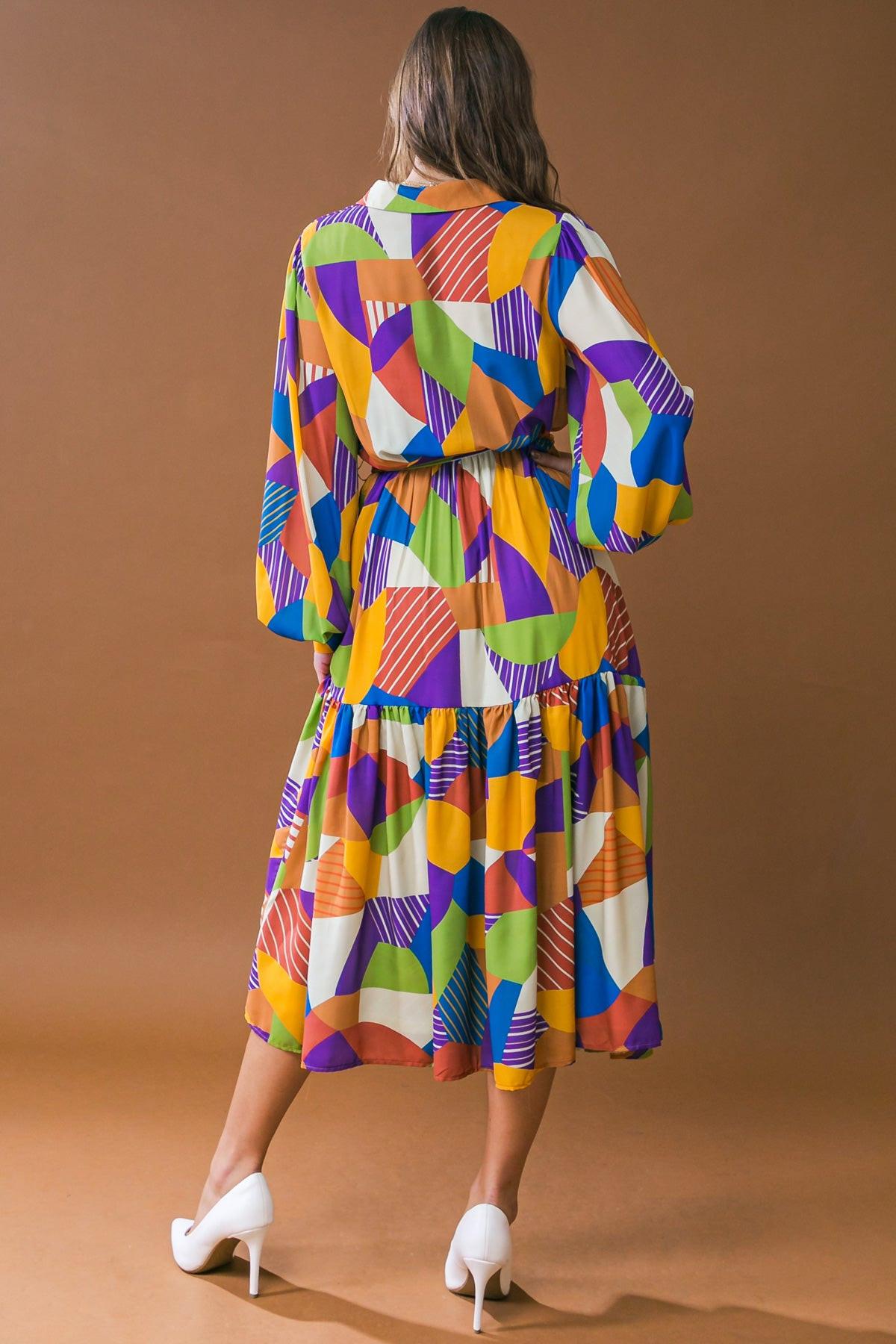 REMARKABLE FLAIR WOVEN MIDI DRESS - Glamourous Grace