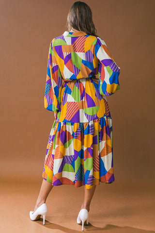 REMARKABLE FLAIR WOVEN MIDI DRESS - Glamourous Grace