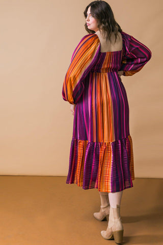 EVERYTHING YOU NEEDED WOVEN MIDI DRESS - Glamourous Grace