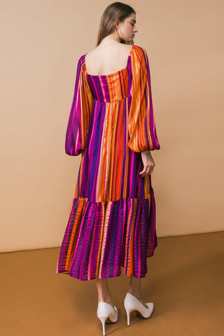 EVERYTHING YOU NEEDED WOVEN MIDI DRESS - Glamourous Grace