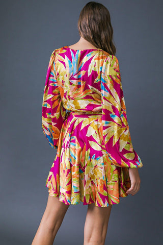 ALL FALL LONG WOVEN MINI DRESS - Glamourous Grace
