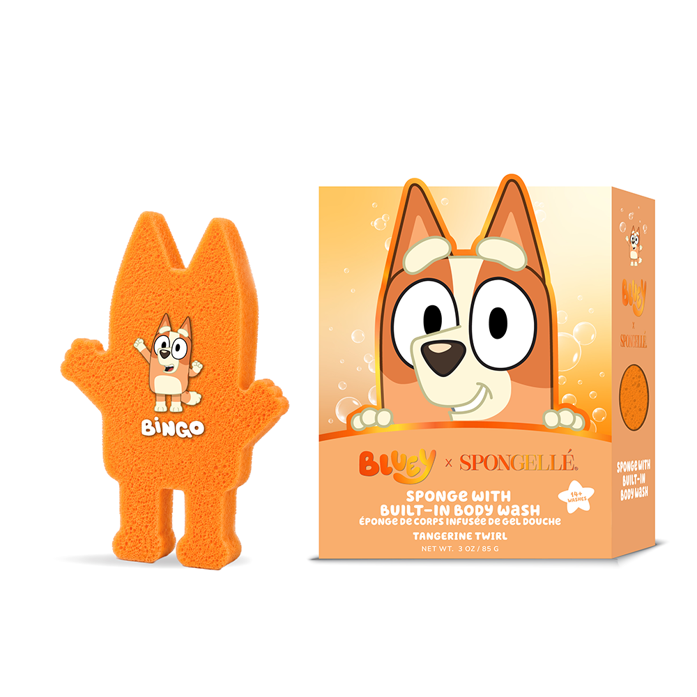 Bingo - Tangerine Twirl Body Buffer | Bluey - Glamourous Grace