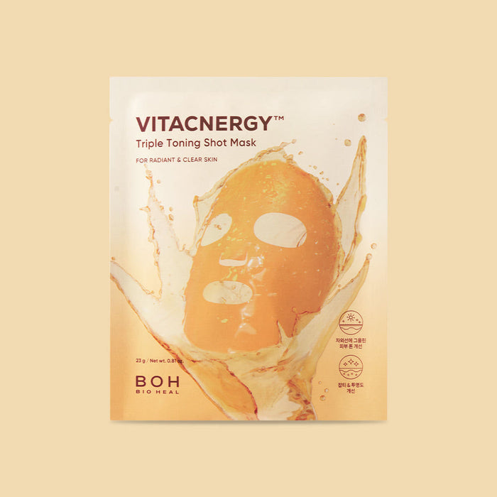 [BIO HEAL BOH] VITACNERGY Triple Toning Shot Mask 23g X (4+1)ea - Glamourous Grace