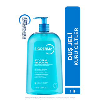 Bioderma Atoderm Shower Gel 1000ml - Moisturizing, Dermatologically Tested, Paraben-Free for Sensitive Skin - Glamourous Grace