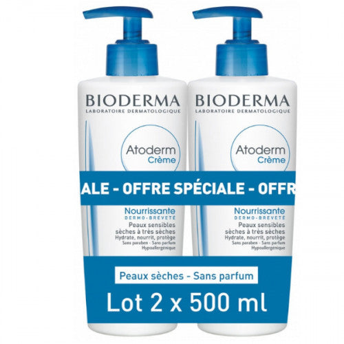 Bioderma Atoderm Moisturizing Cream Duo Pack