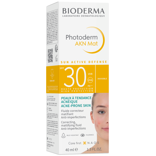 Bioderma Photoderm AKN Mat SPF 30 Mattifying Sunscreen Fluid