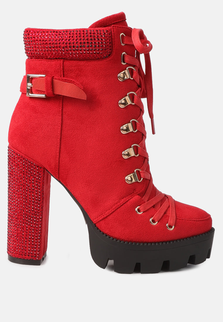 Birch Block Heeled Ankle Boots - Glamourous Grace